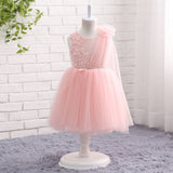 Princess Sleeveless Appliques Flower Girl Dress WH9815