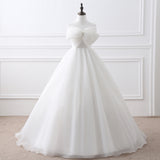 Cute Ball Gown Sleeveless Chiffon Floor Length Wedding Dress Prom Dress WH22408