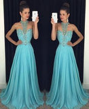 Beauty Charming Chiffon Beading Off the Shoulder Prom Dress