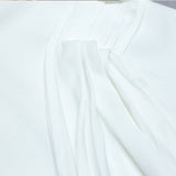 White Long Sleeves Irregular Bandage Homecoming Dresses