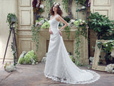 Classic A Line Sleeveless Appliques Tulle Court Train Wedding Dress WH30266