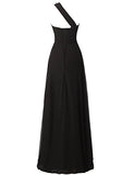 A Line Long Chiffon Beading Bridesmaid Dresses Prom Gown