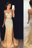 Sexy Prom Dresses Mermaid Evening Dresses Split Side Prom Dresses Long Prom Dresses