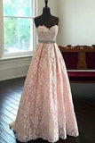 Charming Prom Dress Sweetheart Prom Dress Appliques Prom Dress A Line Prom Dress P784