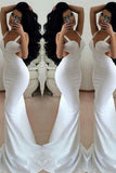 Party Dresses Long Trumpet Mermaid Straps Chiffon Prom Dresses PM668