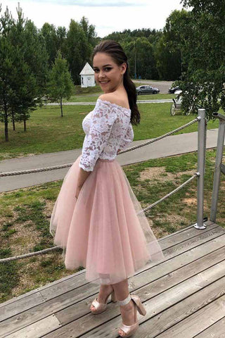 products/Elegant_34_Sleeves_Lace_Off_the_Shoulder_Short_Tulle_Prom_Dresses_Two_Piece_Hoco_Dress_H1203-2.jpg