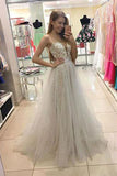 High Fashion A Line Sweetheart Lace Long Prom Dress PM418