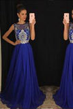 New Arrival Beading Chiffon Floor Length Prom Dresses Evening Dresses PM565