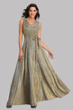 Sparkle V-Neck Straps Long Belt Prom Dresses Affordable Formal Evening Gowns XU90818