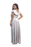 Ruffle V-Neck Formal Long Dresses FP3510