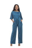 Short Sleeve Belted Jumpsuit FP6019