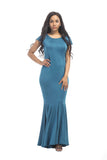 Short Sleeve Mermaid Long Dresses FP3509