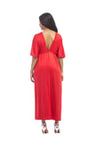 Elegant A Line Red V-Neck Prom Dresses Plus Size Dance Dresses FP2576