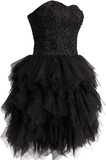 Mini Princess Strapless Ruffled Homecoming Cocktail Dress