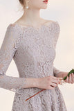 2017 New Arrival Fashion Long SleevesTemperament Homecoming Dress With Lace Appliques PM172