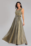 Sparkle V-Neck Straps Long Belt Prom Dresses Affordable Formal Evening Gowns XU90818