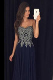 Charming Real Made Appliques Floor-Length Prom Dress