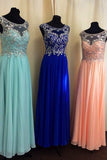 Real Made A Line Beading Chiffon Real Made Prom Dress BG33