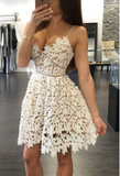 Lace Unique Homecoming Dress,Graduation Dress,Prom Dress for Teens PM17