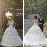 Ball Gown Tulle Sleeveless Beach Outdoor Garden Handmade Women's Wedding Dress PM57