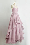 Charming Chiffon A Line Pleat Prom Dresses