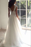 Fashion A Line High Waist Wedding Dress