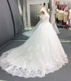 Ball Gown Off the Shoulder Sweetheart Wedding Dress W1240